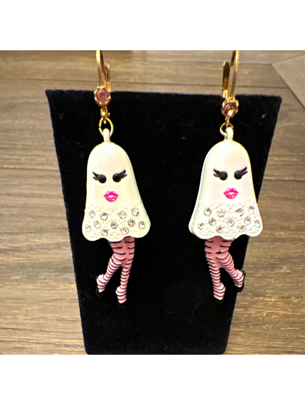 Betsey Johnson Glow in the dark Ghost Earrings